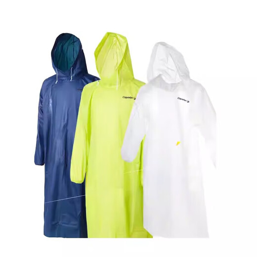 Decathlon (DECATHLON) raincoat and poncho for adults during the rainy season, essential for hiking, portable, foldable, non-disposable OVF green S-2195105