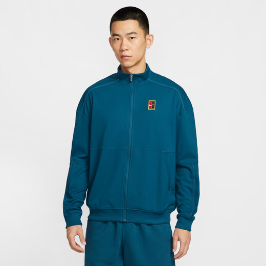 Nike Men's Thin Velvet Tennis Jacket Winter Knitted Retro Mesh Jacket NIKE HERITAGE FZ6926 100 White/White XL