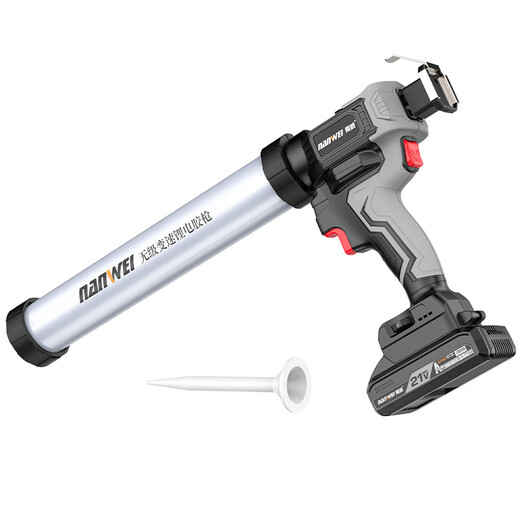 Nanwei wireless lithium glue gun household door and window glass glue structural glue soft and hard glue dual-use glue tool new product electric glue gun + brushless electric drill 5.0Ah two batteries
