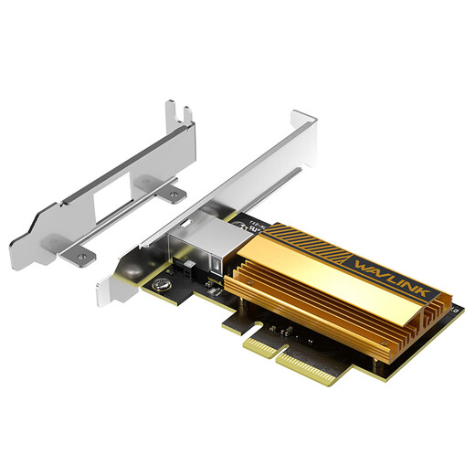 Wavlink NWP004 PCI-E 10G 10G-Netzwerkkarte, Desktop-Computer, integrierter PCIe-zu-10G-Netzwerkkarten-Host, RJ45-Netzwerkanschluss, Hochgeschwindigkeitserweiterung