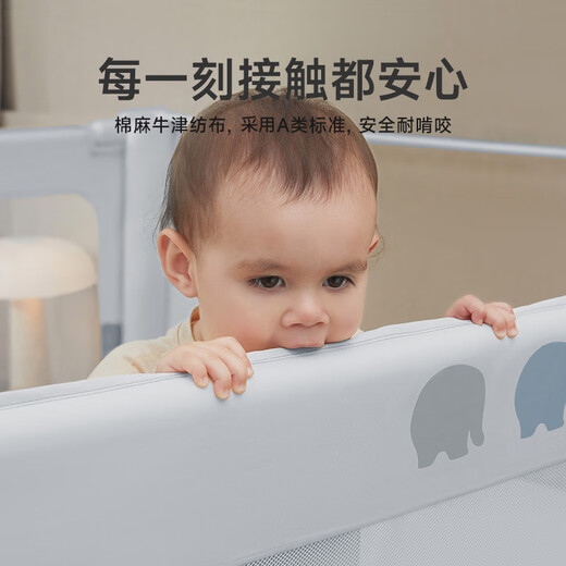 InnoTruth crib fence bed, three sides baby anti-fall fence safety bedside guardrail one side baffle without punching