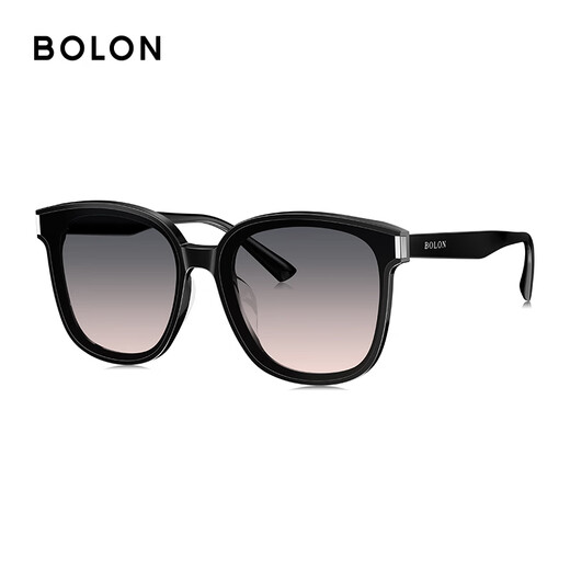 BOLON Tyrannosaurus Glasses Trendy Cool Black Super Sunglasses Versatile Square Frame Sunglasses Men's and Women's Sun Shade Driving Mirrors BL3111 A13-Gray on top, pink on bottom, progressive non-polarized