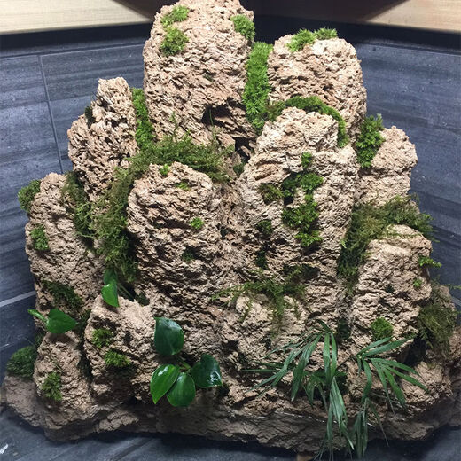 Absorbent stone raw stone wool on water stone natural rockery bonsai rockery stone landscaping stone micro landscape ornaments with stone absorbent stone powder 5Jin Jin is equal to 0.5 kg