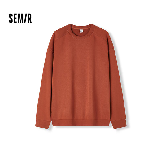 Semir sweatshirt men's solid color basic couple wear autumn loose round neck top unisex youth 101524116210