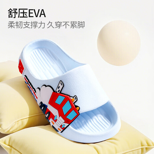 TRANSFORMERS Transformers children's slippers, men's summer, medium and large children's non-slip baby soft-soled slippers, blue 190