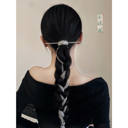 Shijun (SHIJUN) Gao Ying and Wan Qian's same style half-tied tassel hairpin new Chinese style retro national style hairpin hair accessories fashion accessories silver tassel hairpin