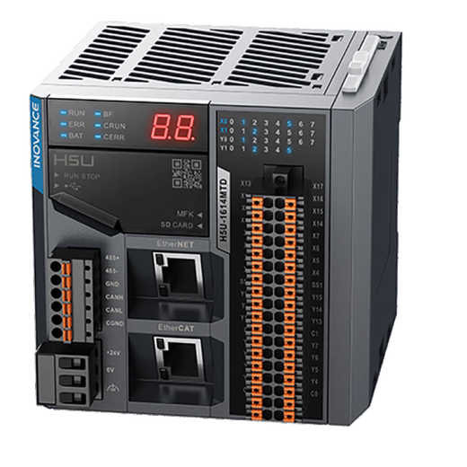 Inovance's new H5U series PLC controller 8-axis 16-axis 32-axis 1614MTD with IO expansion module GL10 32-axis H5U-1614MTD