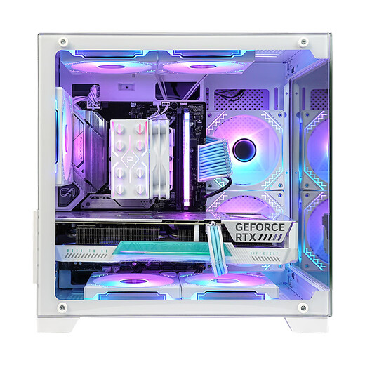 ASUS ROG i5 14600KF ASUS 5060Ti host 5060 desktop assembly computer AI design rendering game live video editing white sea view room complete machine configuration 5 i5 14600KF + ASUS RTX5060