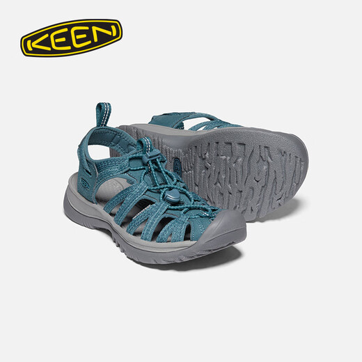 KEENWHISPER women's outdoor comfortable breathable sandals and river shoes smoke blue-1022809 35.5