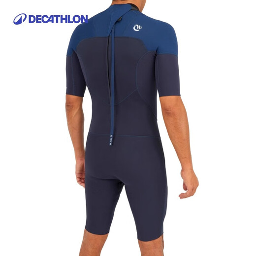 Decathlon diving suit men's jellyfish suit wetsuit 1.5mm one-piece surfing suit snorkeling swimsuit cold-proof suit dark navy M