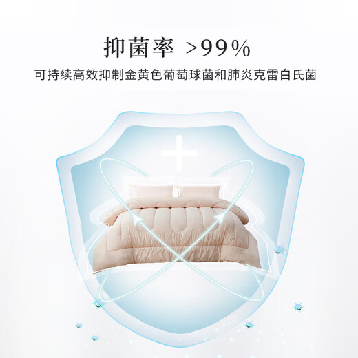 SOMERELLE quilt 100% cotton summer cool quilt INVISTA seven-hole fiber air-conditioning quilt winter quilt thickened core winter quilt Xuanya pink-winter quilt 200*230cm [antibacterial and zero-allergenic safety]
