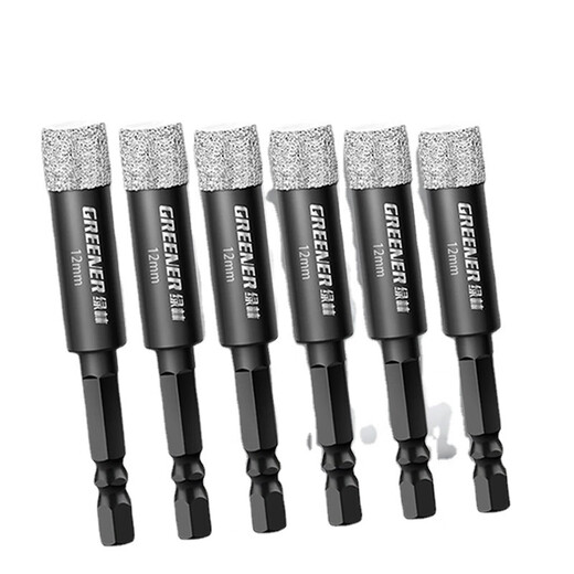 Greener (GREENER) special drill bit hole opener for tile drilling, dry stone glass marble artifact hand electric drill collection, glass nemesis 6+8+10, 3 pieces in total