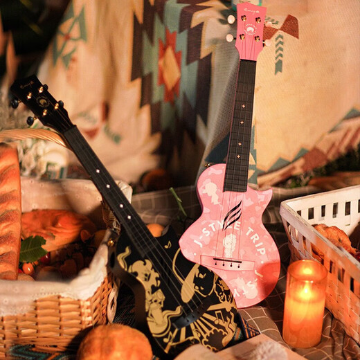 EnyaNova u carbon fiber ukulele 23-inch beginners for girls, boys, small guitar, children, Hatsune Miku Blue + 3 months Enya APP member 23-inch