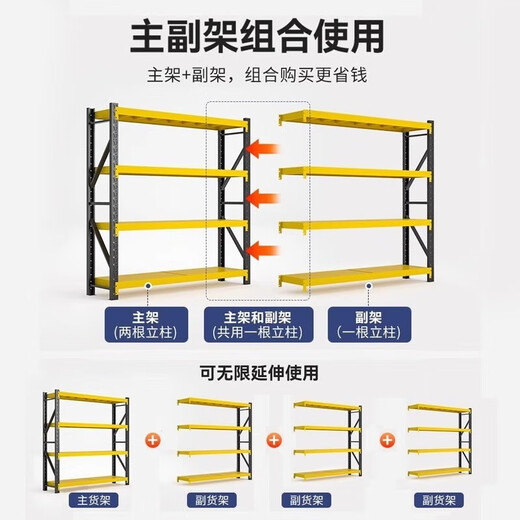 CHUSHIYOU white shelf multi-layer storage home storage rack light warehouse supermarket multi-layer display rack 120*40*200