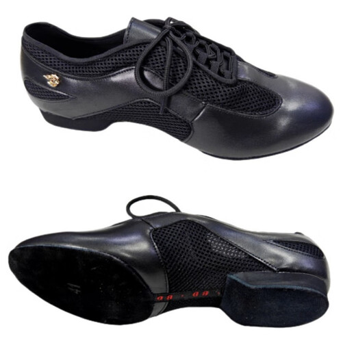 Betty Dance Shoes AM-2 Unisex Latin Dance Modern Dance Shoes National Standard Dance Shoes Heel Height 2cm Soft Sole Indoor Imported Patent Leather 2cm Heel 1 Size Too Small Indoor Sole 39