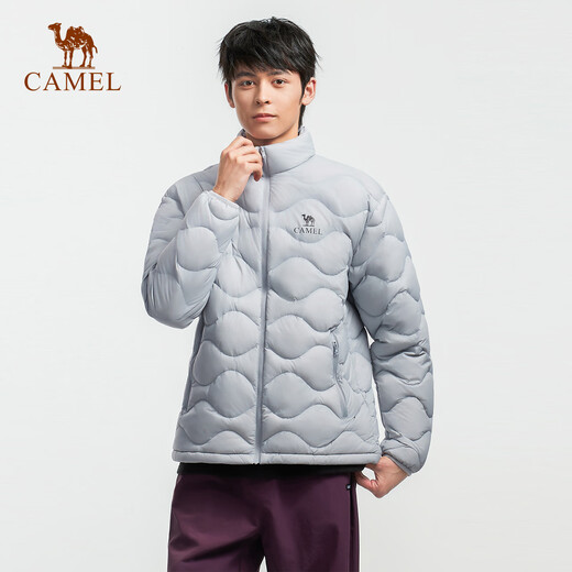Camel Women's Down Jacket Autumn and Winter New Men's and Women's Lightweight High Puff Warm Windproof Anti-static Jacket