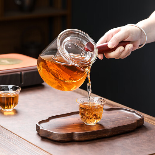 SUSHI CERAMICS teapot glass side handle tea water separator kettle can be heated by electric ceramic stove and scented kettle 550ml