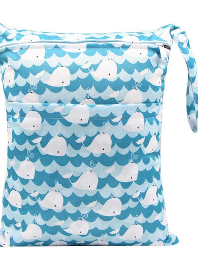 SARTILL baby stroller hanging bag stroller hanging bag diaper bag out-and-out storage bag clothes diaper portable storage bag swimming ring double layer large 36*30CM