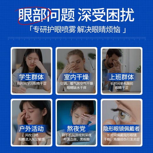 Shibuoka Pharmaceutical Lutein Eye Protection Spray Eye Wash Antibacterial Relief Eye Fatigue Dry Eyes Blurred Vision Soothing 90ml*3