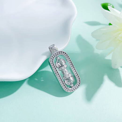 Laomiao platinum pendant vajra solid platinum auspicious and wishful birthday gift for wife about 9.47g