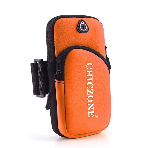 Yuanzu's new sports mobile phone bag, unisex running arm bag, mountaineering and cycling waterproof mobile phone bag, lightweight fitness equipment, running classic, black two-layer