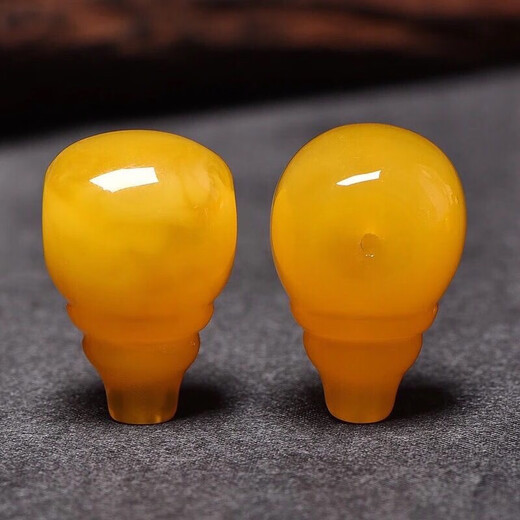 DL 1998 Fat Dong Lai's same three-way one-piece Buddha head, chicken oil, yellow old wax, amber with beads, diamond, star, moon and bodhi with string toy, 1 16mm beeswax three-way