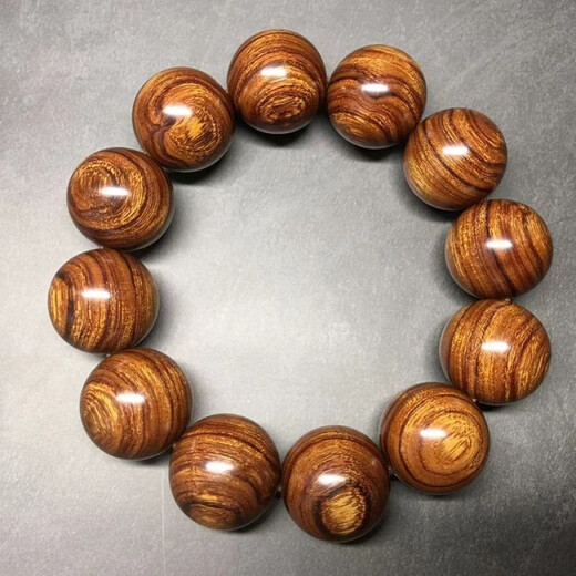 黄花梨手串正品海南助睡眠文玩老料小叶紫檀虎皮纹檀木 标准女士+海黄料+7点85MM