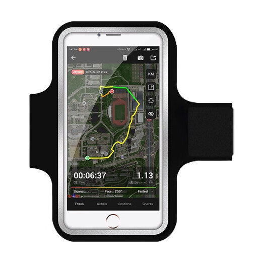 Jingchuan Asahi running mobile phone arm bag for men and women, outdoor night running and walking, morning running arm mobile phone bag, arm sleeve, wrist bag, cycling armband, black, suitable for mobile phones 7 inches and below, transparent, portable and waterproof, touch screen