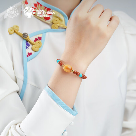 Potala Palace Chuannan red beeswax turquoise bracelet for men and women 925 silver six-character mantra bracelet as a birthday gift for girlfriend