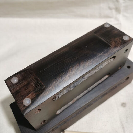 Swan national opera percussion instrument Yue opera Wu opera ebony mahogany bangzi improved banggu drama general factory direct sale mahogany double-sided high and low square bangzi