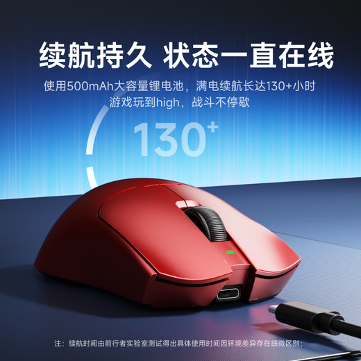 前行者S9Pro/Ultra有线无线鼠标蓝牙三模轻量化游戏PAW3950/3395电竞8K回报率笔记本台式电脑中大手专用 S9Pro赤焰红-3395+凯华白刃+8K回报率