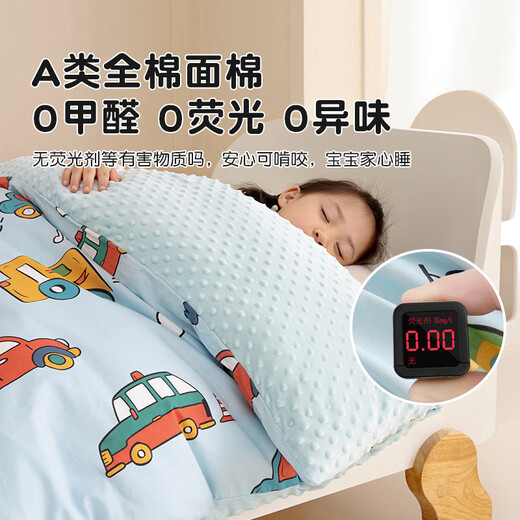 DEATKN German custom children's quilt cover pure cotton cartoon baby baby kindergarten mattress cover special cotton quilt cover Duoqu Bunny AB surface cotton_single quilt cover 100cm*120cm