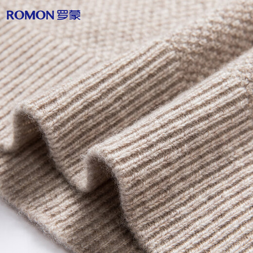 Мужской свитер Romon из 100% шерсти, утолщенный, теплый осенне-зимний свитер с круглым вырезом, пуловер, трикотажная нижняя рубашка