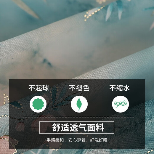 GTYUWVG奶奶装夏季短袖套装中老年人女装衬衫两件套老年人夏装女衣服裤子 6626蓝色两件套 XL 建议85-100斤