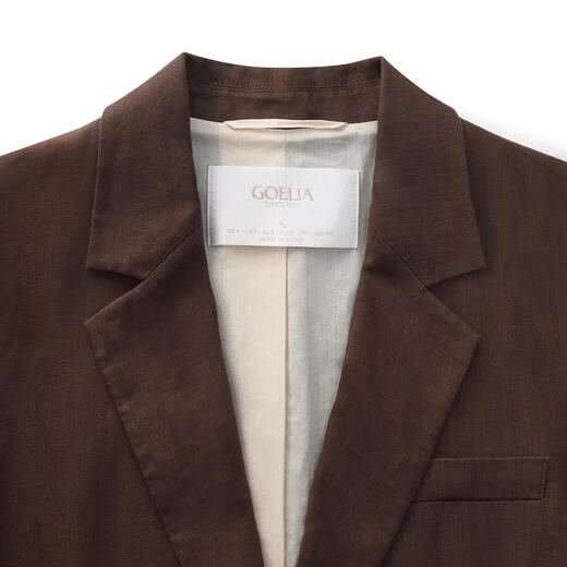 Gloria linen blazer women's autumn commuting high-end workplace wear 1E8L6M340 91Y brown S