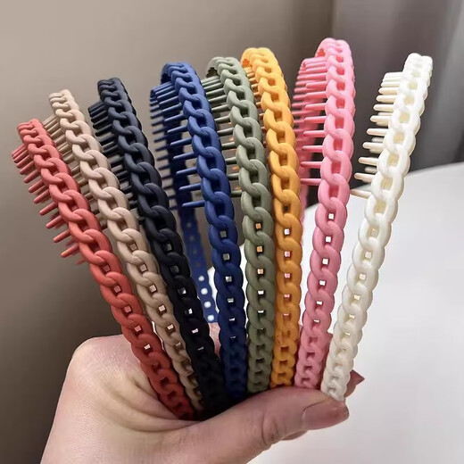 New toothed anti-slip hair hoop for women, hairpins, hairpins, headbands, hairpins, headbands for face wash and makeup, black + white toothed hair hoops