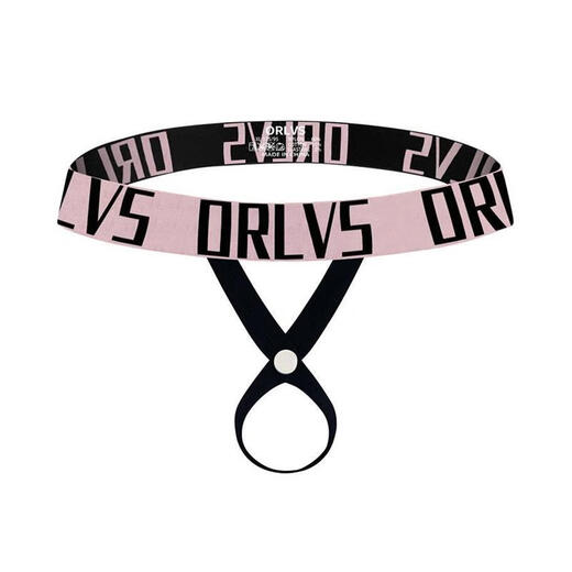 Underwear boys hanging ring popular men's thong panties men's rope underwear collection double underwear sexy and interesting DZ12 rose red XL130-150Jin Jin is equal to 0.5 kg