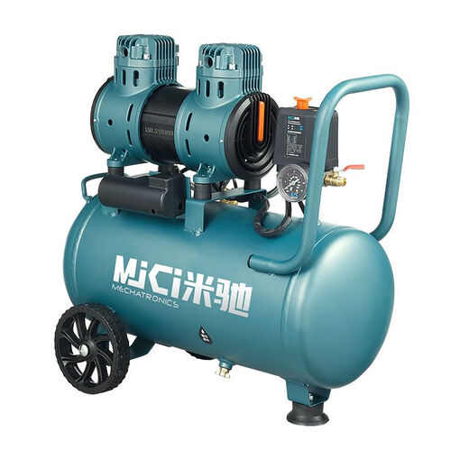 静音无油空压机气泵家用小型木工专用空气压缩机喷漆真石漆打气泵 铜1390W-30L 送配件