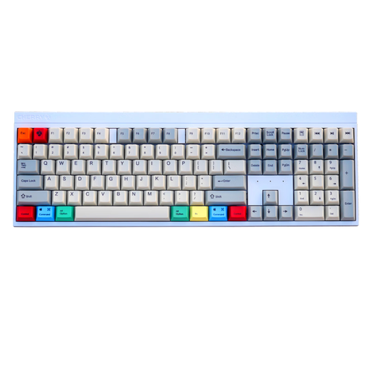 CHERRY German Cherry MX2.0S Pokémon custom mechanical keyboard wired wireless Bluetooth three-mode backlight RGB color light game e-sports office typing wireless three-mode retro white brown axis moderate sound weak paragraph typing and gaming