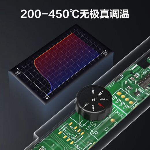 Deli stepless temperature regulation professional internal heating electric soldering iron set household high-power soldering gun soldering pen 10-piece set