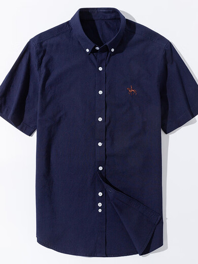 Polo Sport Paul's Nouvelle chemise à manches courtes en coton à 100% pur pour hommes Coton de coton Salo à l'Oxford Mend Mente de grande taille de grande taille pour hommes à manches courtes 904 3890-105jin [Jin est égal à 0,5 kg] Portez une taille égale