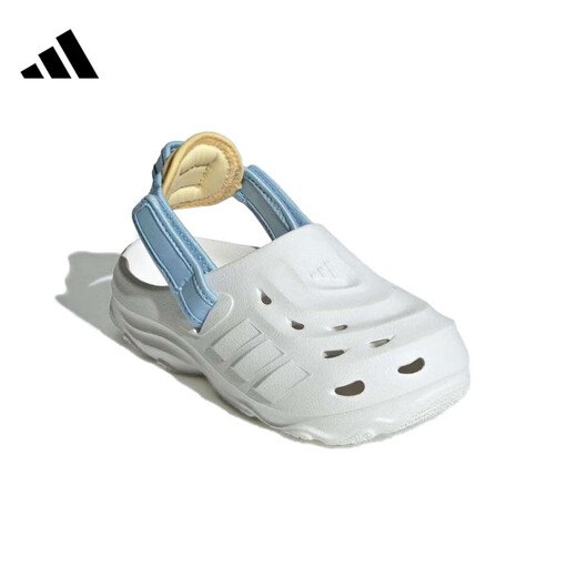 Adidas (adidas) boys and children MAXXCLOG Baotou hole shoes sports and casual sandals JR0099 28