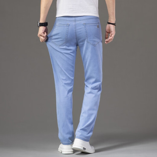 Jeep SpiritJeep Jeep Jeep Summer Jeans masculinos Pantalones de hombres de hombres sueltos de hombres