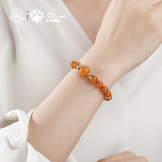 Potala Palace Beeswax Green Pine Bracelet 925 Silver Tibetan Playplate Playing Agate Bracelet Men and Women Birthday Gift for Boyfriend