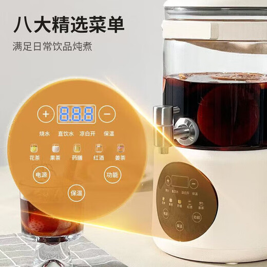 SPUCR health pot household 0 coating large capacity high power multifunctional flower teapot fruit tea milk tea bucket smart water boiling electric kettle flagship model 4.5L 4.5L 316 stainless steel