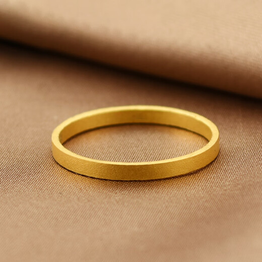 Only a pair of ancient gold rings for women, safe and sound, simple plain gold-covered silver rings, couple rings 2025, plain ring, gold-covered silver, No. 8