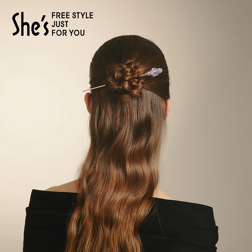 She s Qianzi hair accessories Monet crystal national fashion ancient style hairpin light luxury hairpin hairpin birthday gift for girlfriend