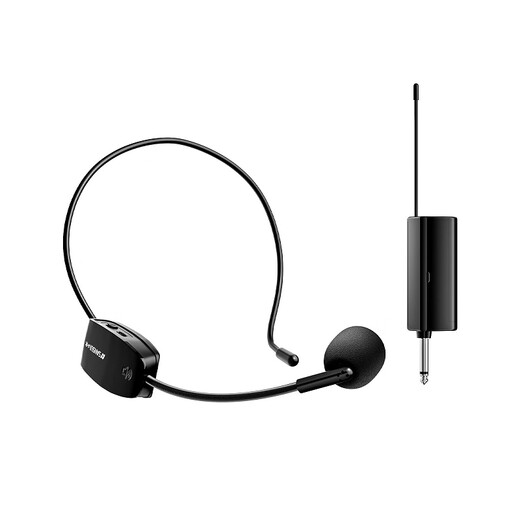 SANSUI H6 headset wireless microphone U-segment adjustable frequency rod speaker teaching tour guide microphone conference home power amplifier wireless headset single headset (receiver + headset microphone)