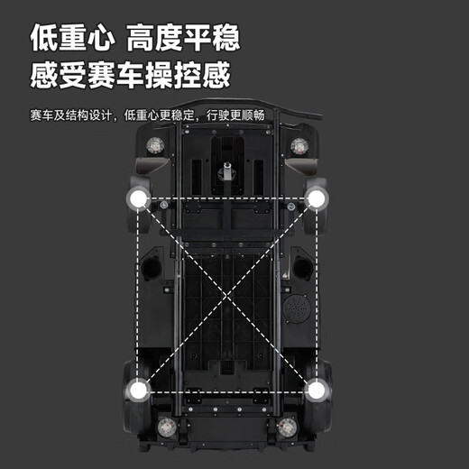 Children's electric go-kart can drift F1 remote control stroller parent-child car red electric drive