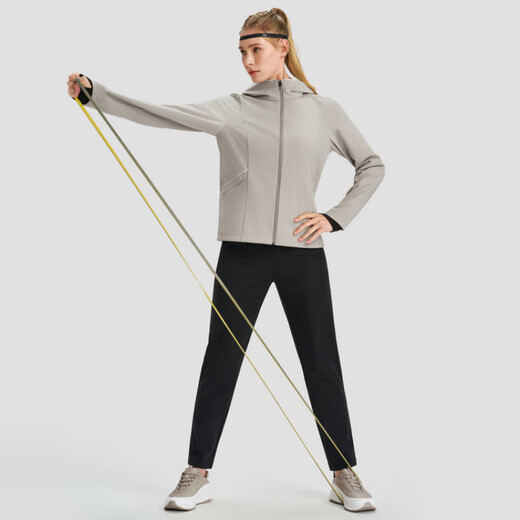 Descente WomenStraining-Serie Einfache Textur gewebte Sport-Kapuze-Jacke für Frauen Be-Bege s